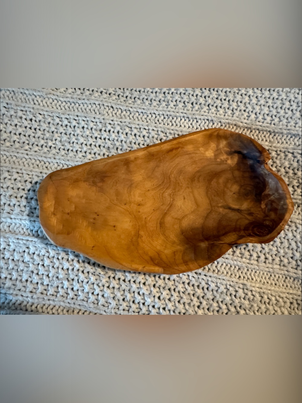 Hand-Carved Natural Brown Faux Wood Serving Board - Target
